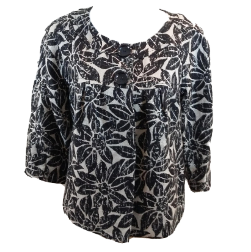 MICHAEL Michael Kors M Floral Linen Jacket